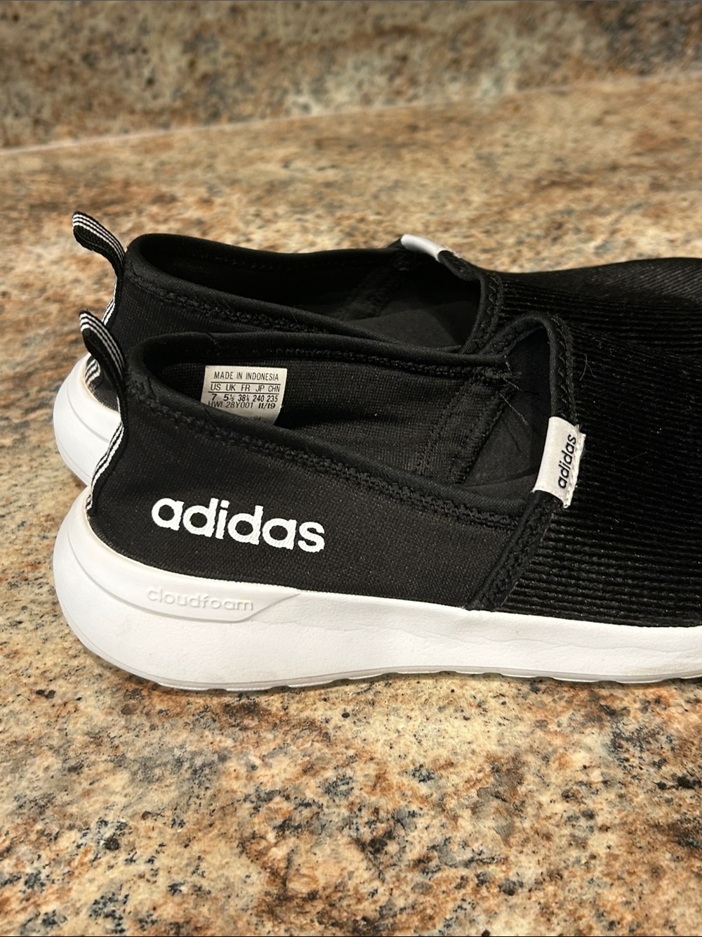 Adidas Women's Cloud foam Lite Racer Slip-On Running Shoes Size 7 - Picture 5 of 8